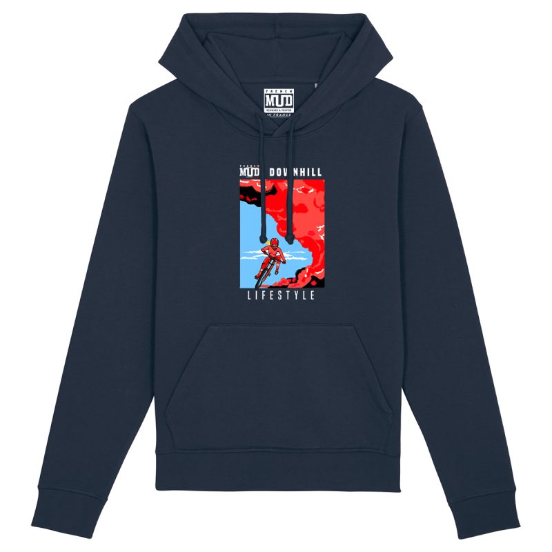 Hoodie "downhill lifestyle" Unisexe