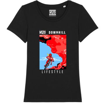 T-Shirt " downhill lifestyle " femme