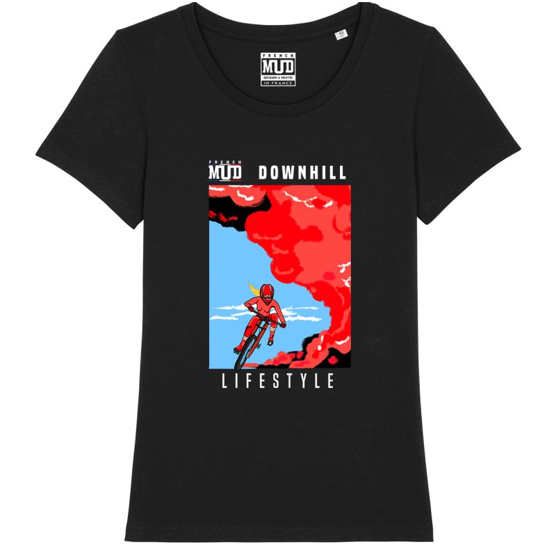 T-Shirt " downhill lifestyle " femme