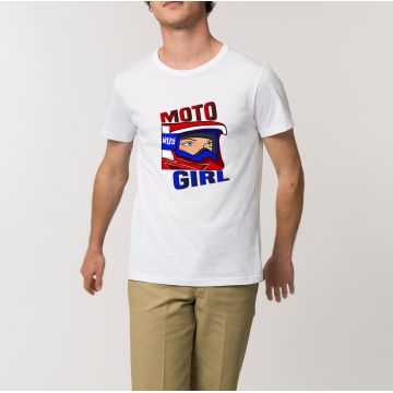 T-Shirt "moto girl" Unisexe