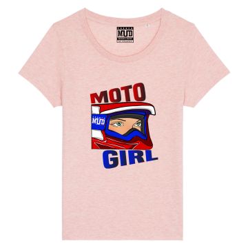 T-Shirt "moto girl" femme