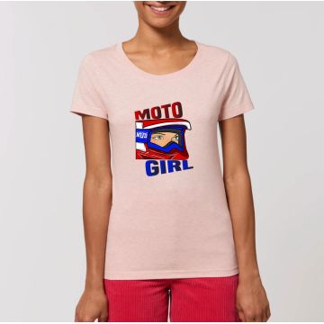 T-Shirt "moto girl" femme