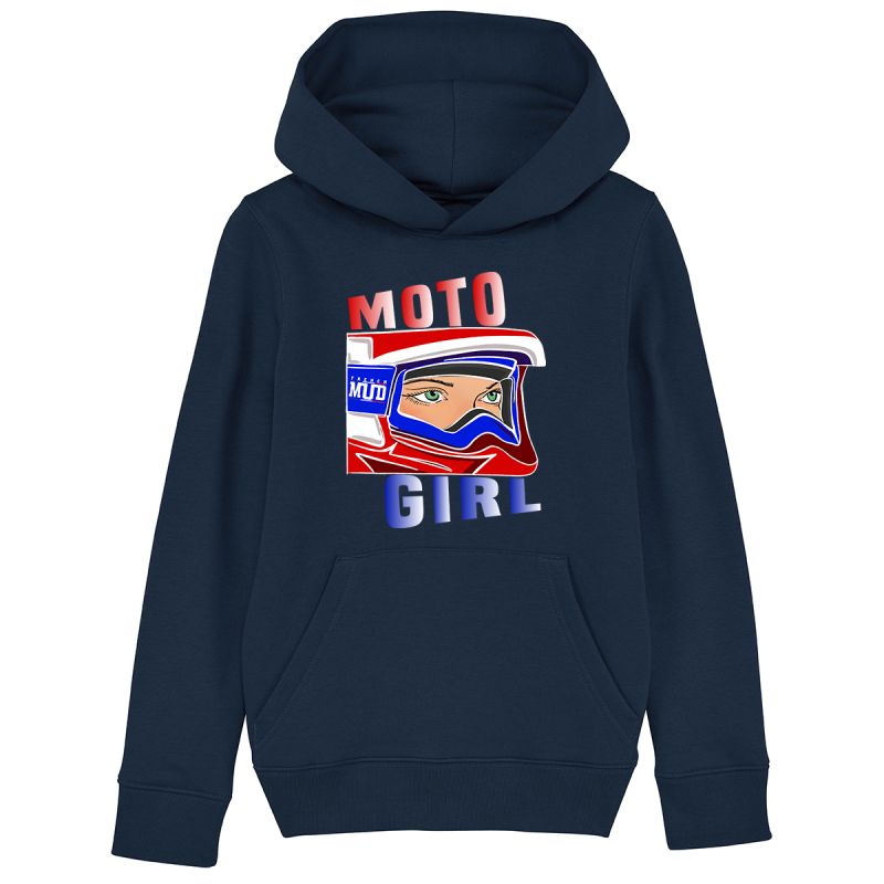 Hoodie "moto girl" Enfant