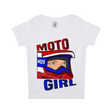 T-shirt "moto girl" Bebe BIO