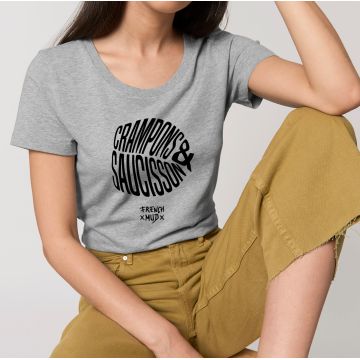 T-Shirt "crampons et saucisson" femme