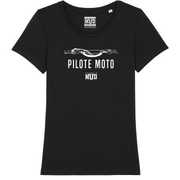 T-Shirt "pilote moto" femme