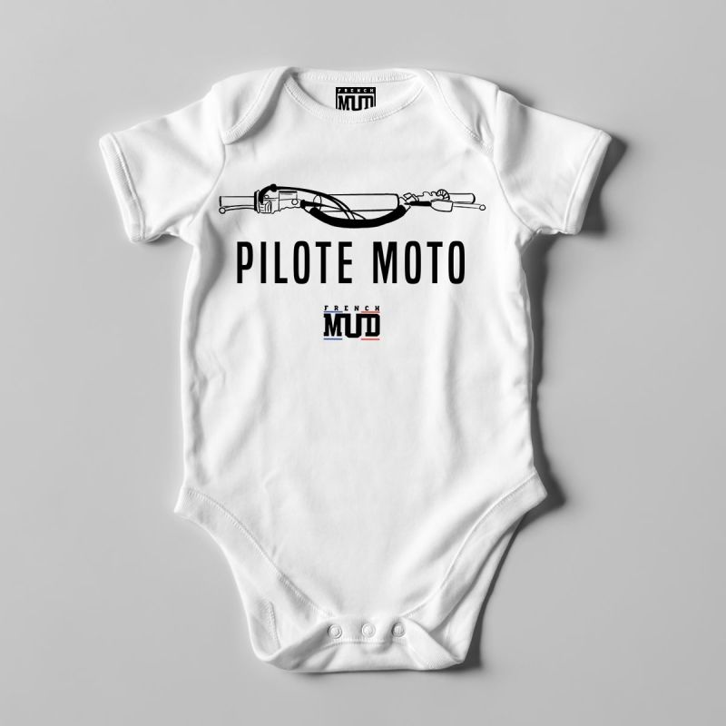 Body "pilote moto" bebe