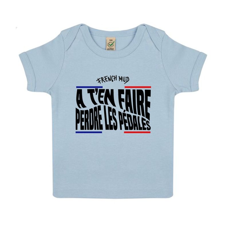 T-shirt "a t'en faire perdre les pedales" Bebe BIO