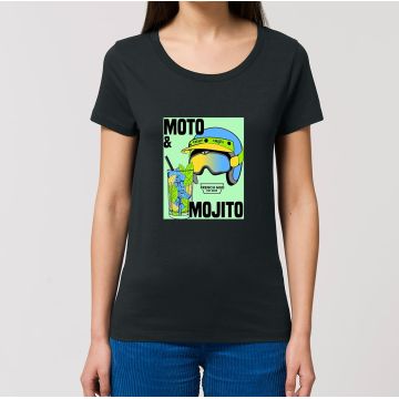 T-Shirt "moto & mojito" femme