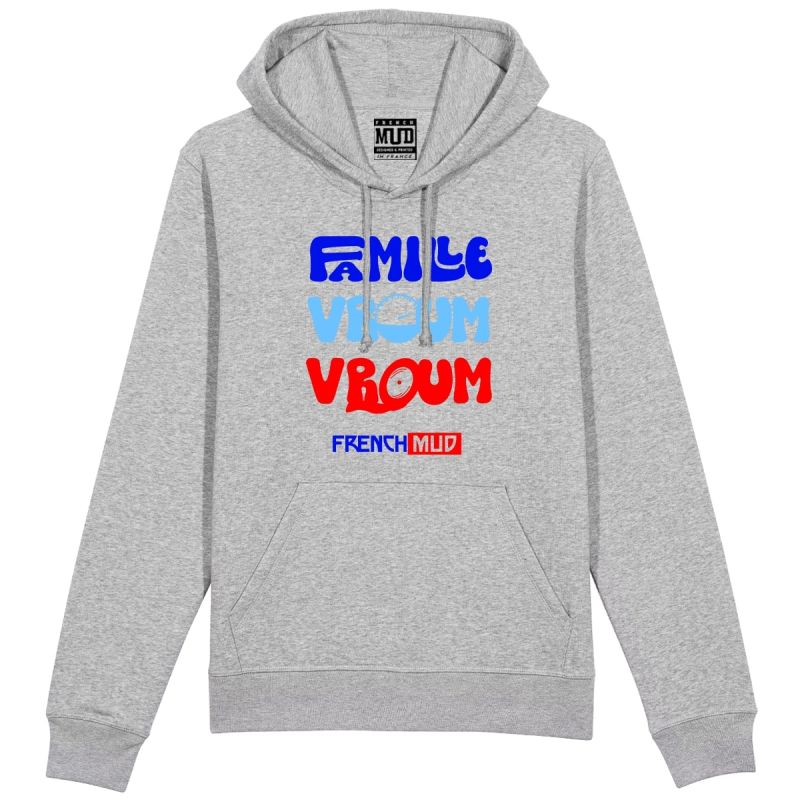 Hoodie "famille vroum vroum" Unisexe