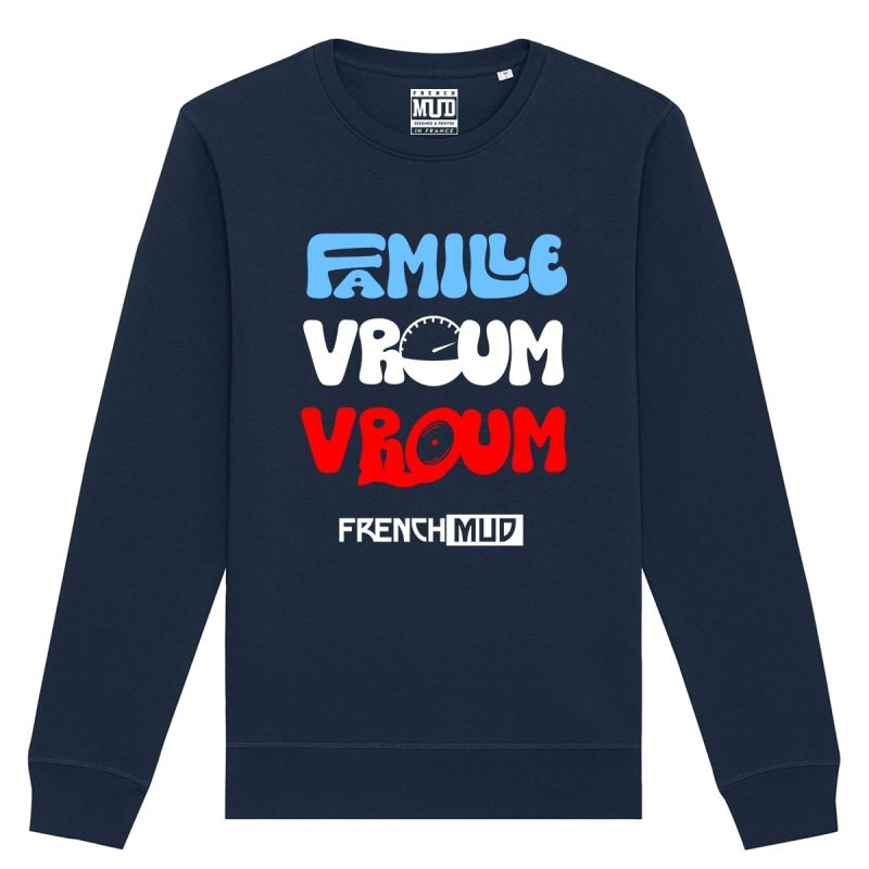 Sweat "famille vroum vroum" Unisexe