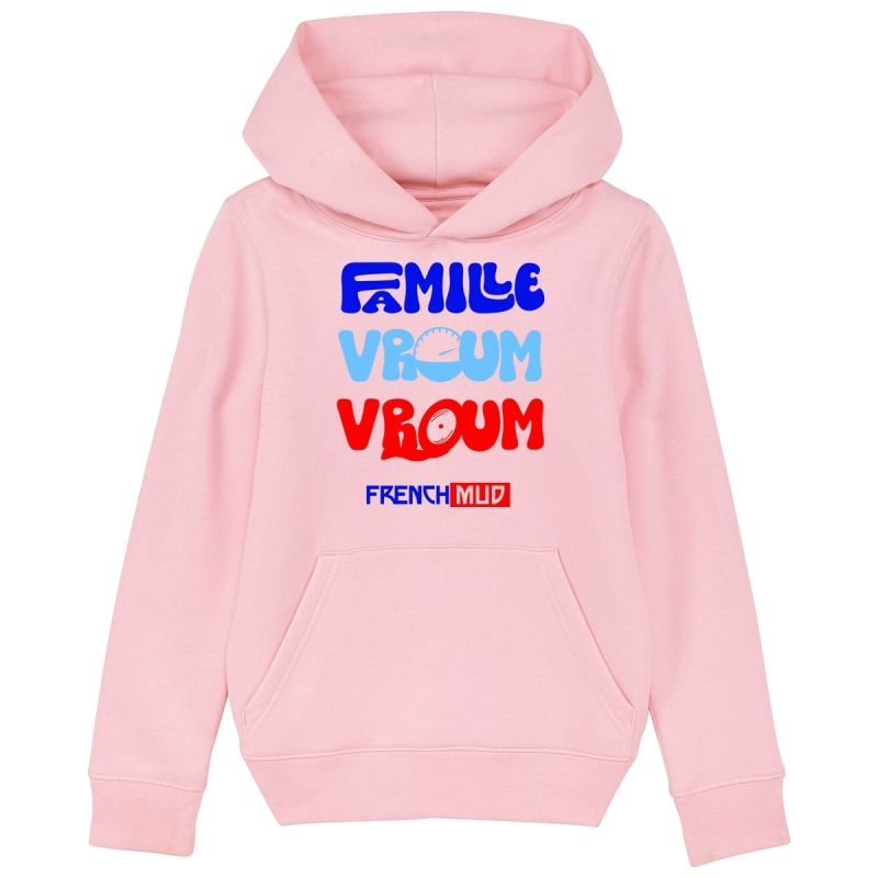 Hoodie "famille vroum vroum" Enfant