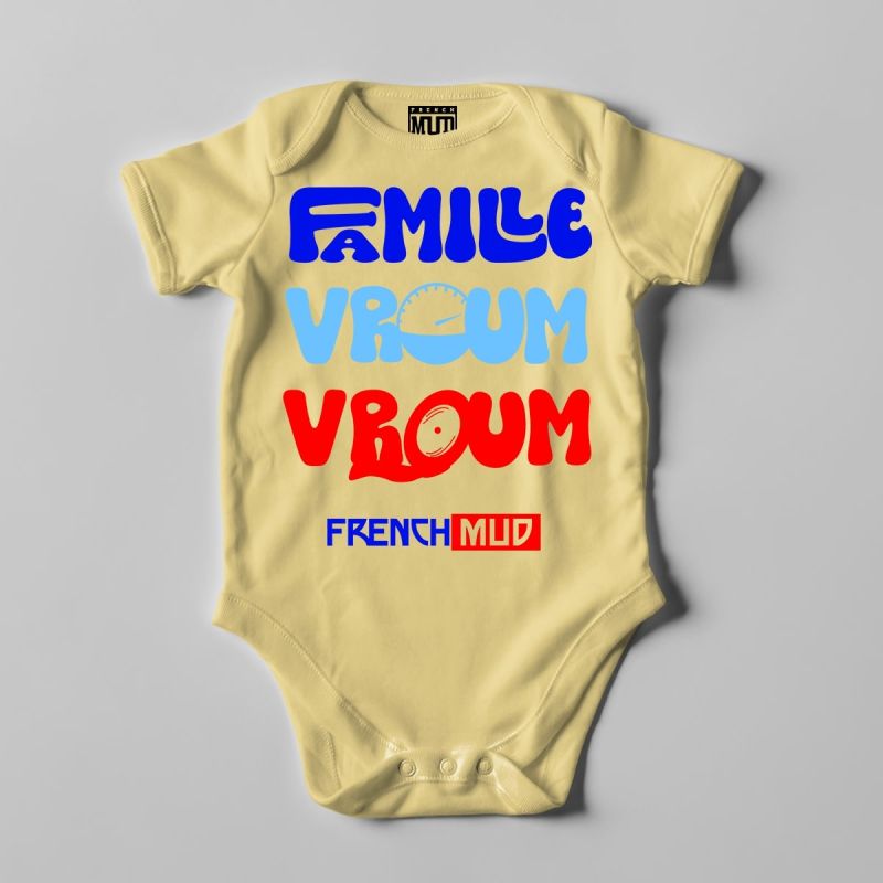 Body "famille vroum vroum" bebe