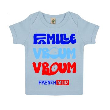 T-shirt "famille vroum vroum" Bebe BIO