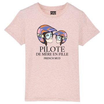 T-shirt "pilote de mere en fille" Enfant