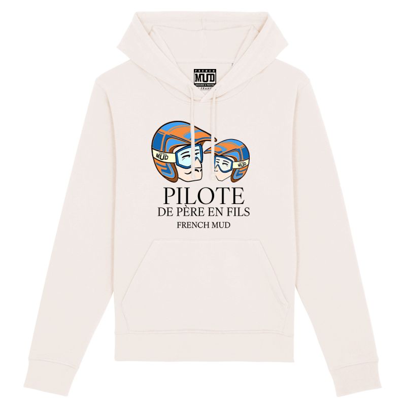 Hoodie "pilote de pere en fils" Unisexe