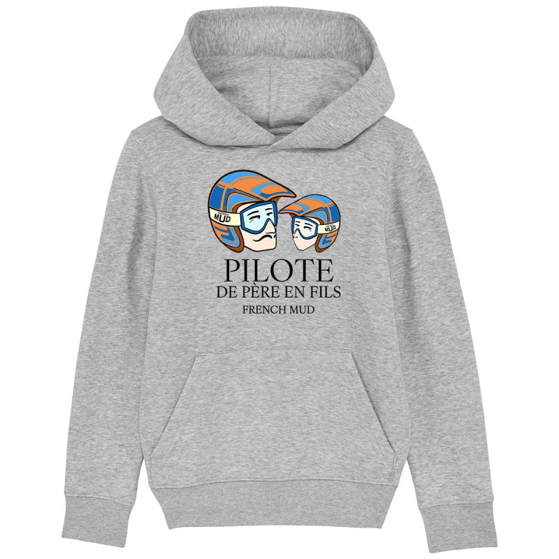 Hoodie "pilote de pere en fils" Enfant