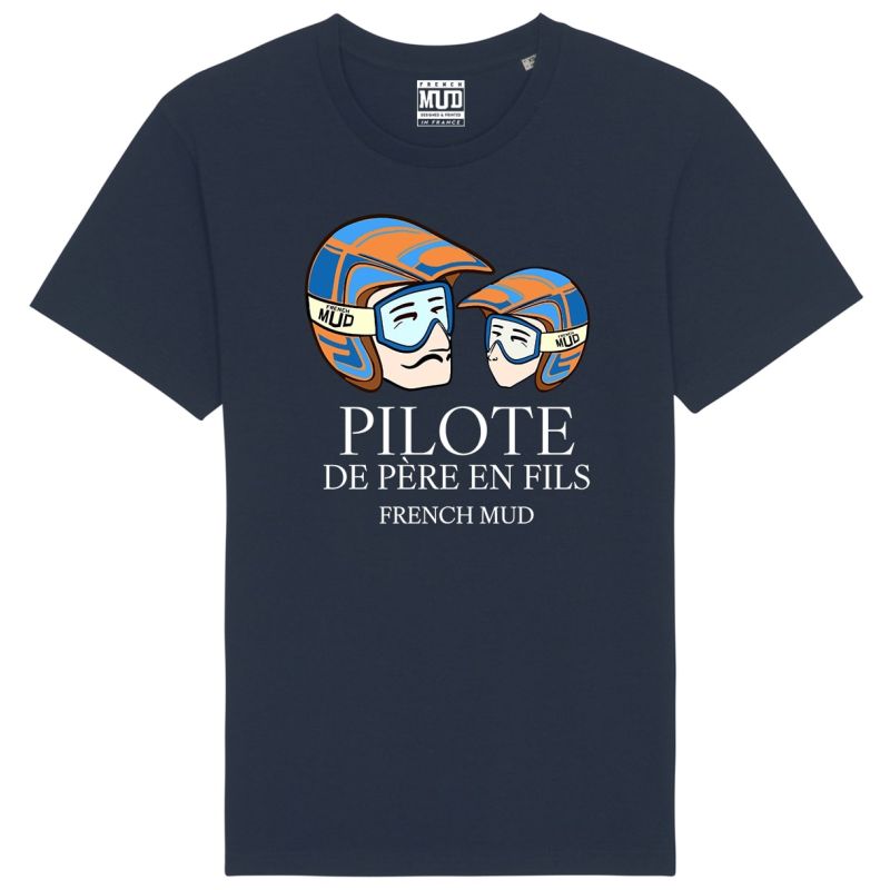 T-Shirt "pilote de pere en fils" Unisexe