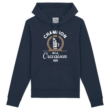 Hoodie "champion de la crevaison" Unisexe