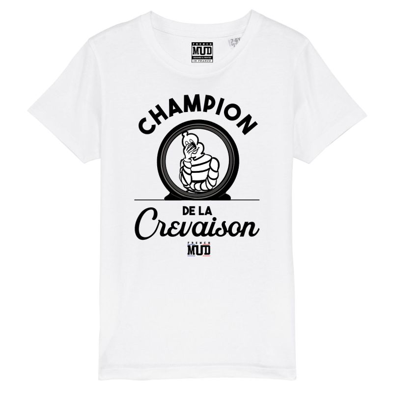 T-shirt "champion de la crevaison" Enfant