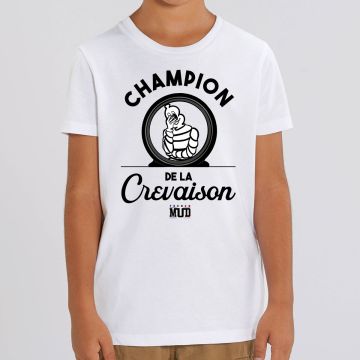 T-shirt "champion de la crevaison" Enfant