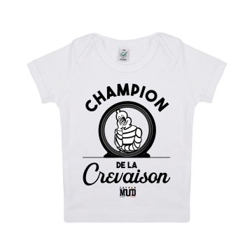 T-shirt "champion de la crevaison" Bebe BIO