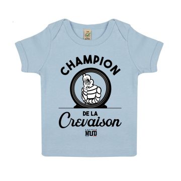 T-shirt "champion de la crevaison" Bebe BIO