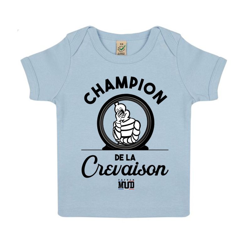 T-shirt "champion de la crevaison" Bebe BIO