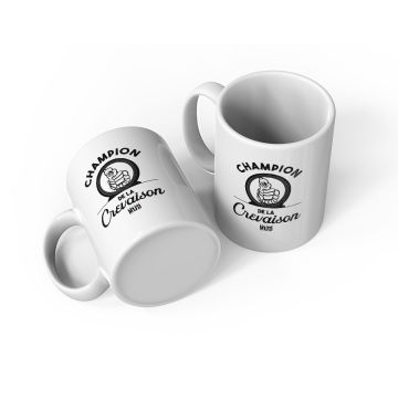 MUG "champion de la crevaison"