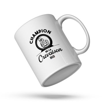 MUG "champion de la crevaison"