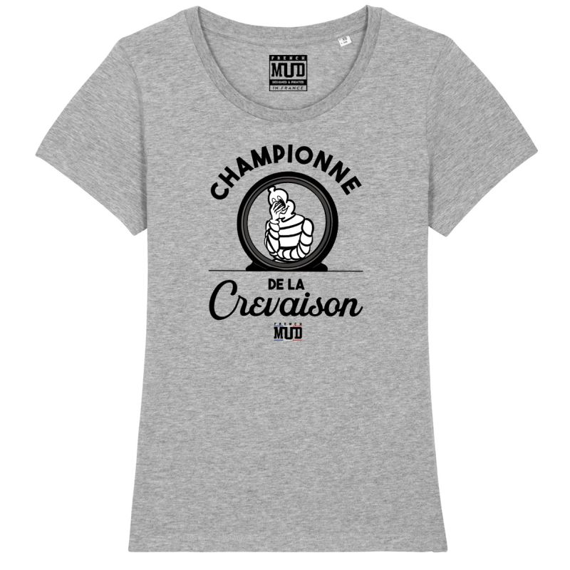 T-Shirt "championne de la crevaison" femme