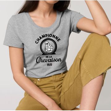 T-Shirt "championne de la crevaison" femme