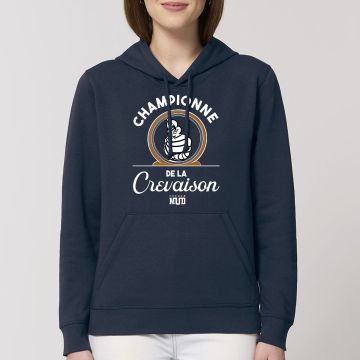 Hoodie "championne de la crevaison" Unisexe