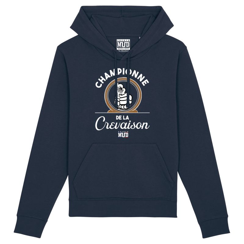 Hoodie "championne de la crevaison" Unisexe