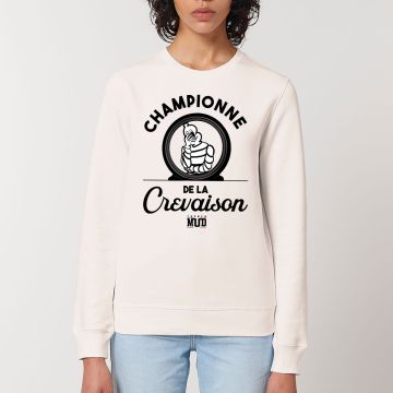 Sweat "championne de la crevaison" Unisexe