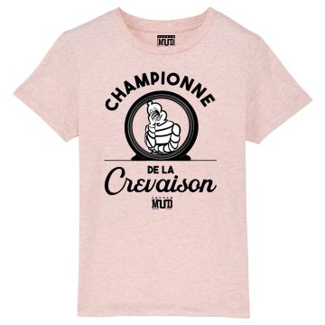 T-shirt "championne de la crevaison" Enfant