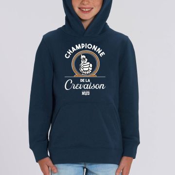 Hoodie "championne de la crevaison" Enfant