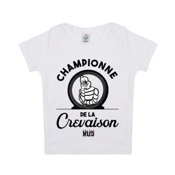 T-shirt "championne de la crevaison" Bebe BIO