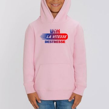 Hoodie "la vitesse destresse" Enfant