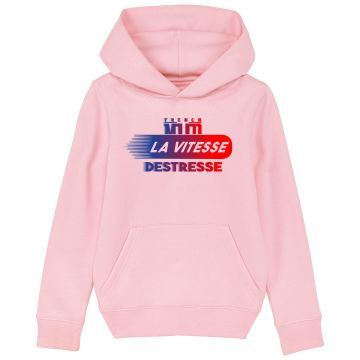 Hoodie "la vitesse destresse" Enfant