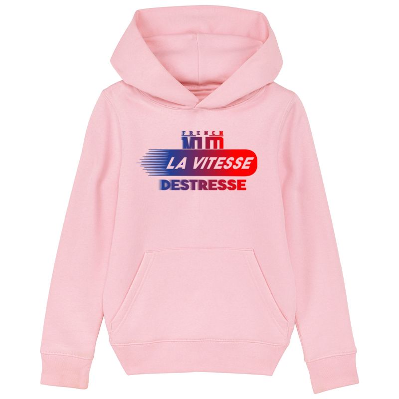 Hoodie "la vitesse destresse" Enfant