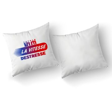 Coussin "la vitesse destresse"