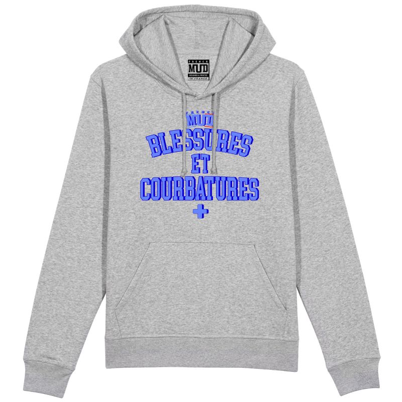 Hoodie "blessures et courbatures" Unisexe