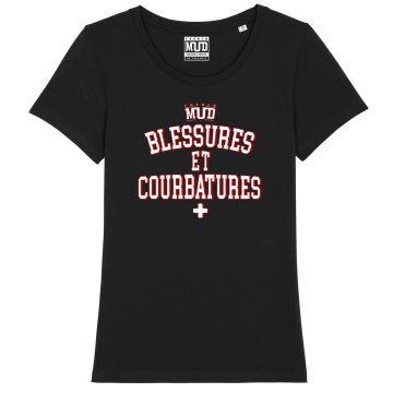 T-Shirt "blessures et courbatures" femme