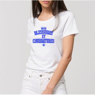 T-Shirt "blessures et courbatures" femme