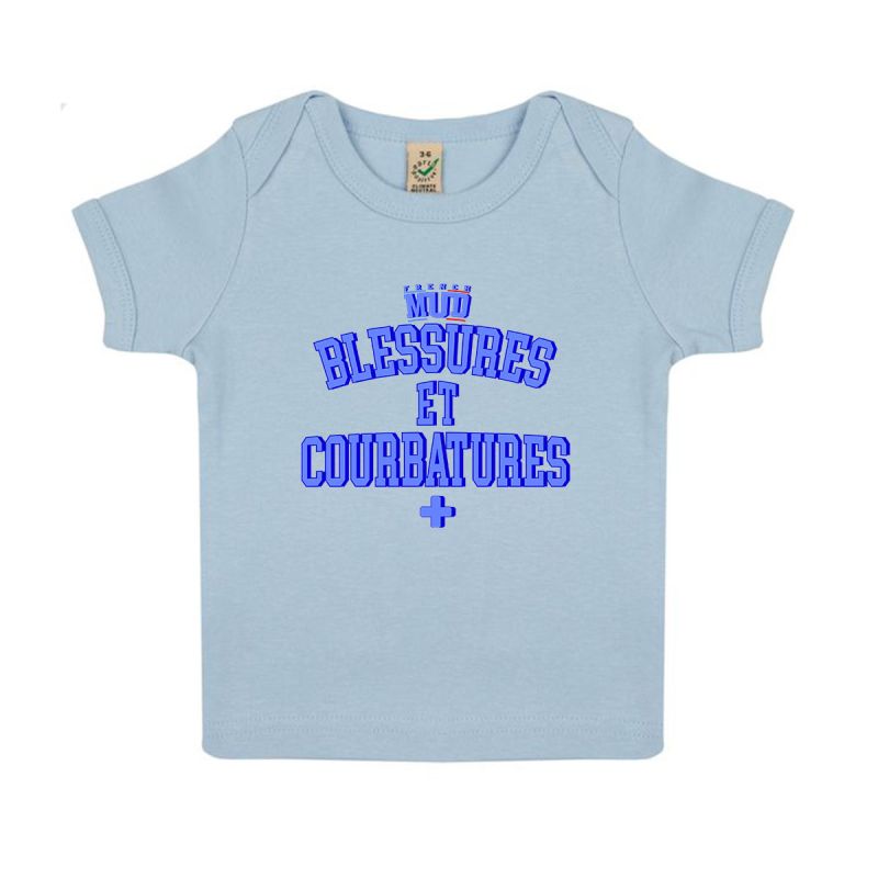 T-shirt "blessures et courbatures" Bebe BIO