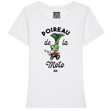 T-shirt "poireau de la moto" femme