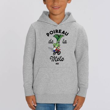 Hoodie "poireau de la moto" Enfant