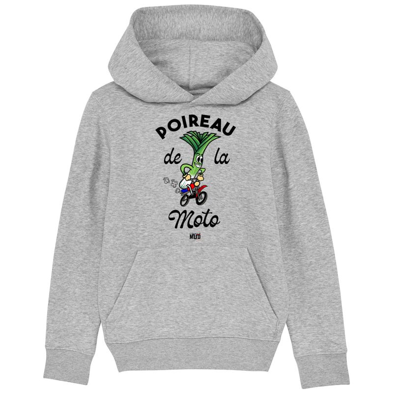 Hoodie "poireau de la moto" Enfant