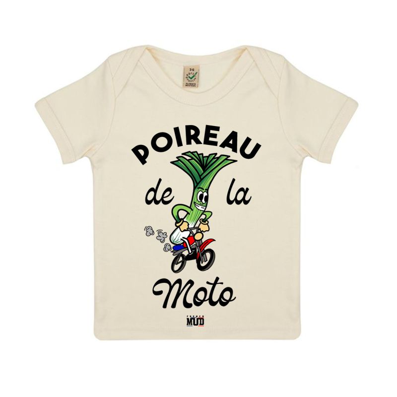 T-shirt "poireau de la moto" Bebe BIO